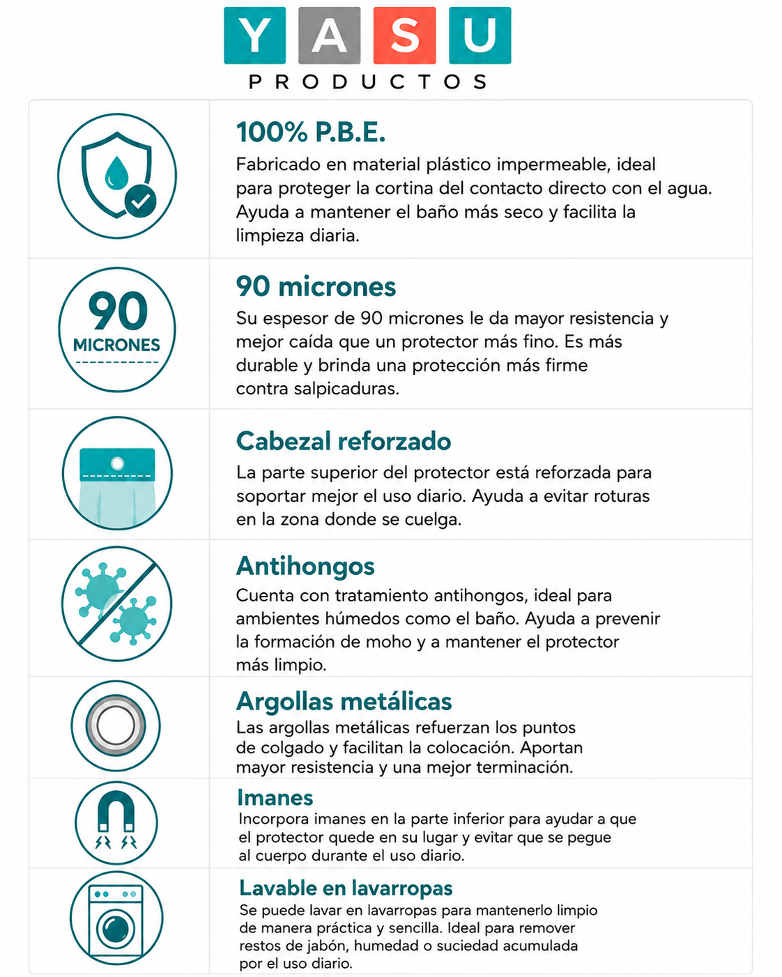 Caracteristicas protector negro